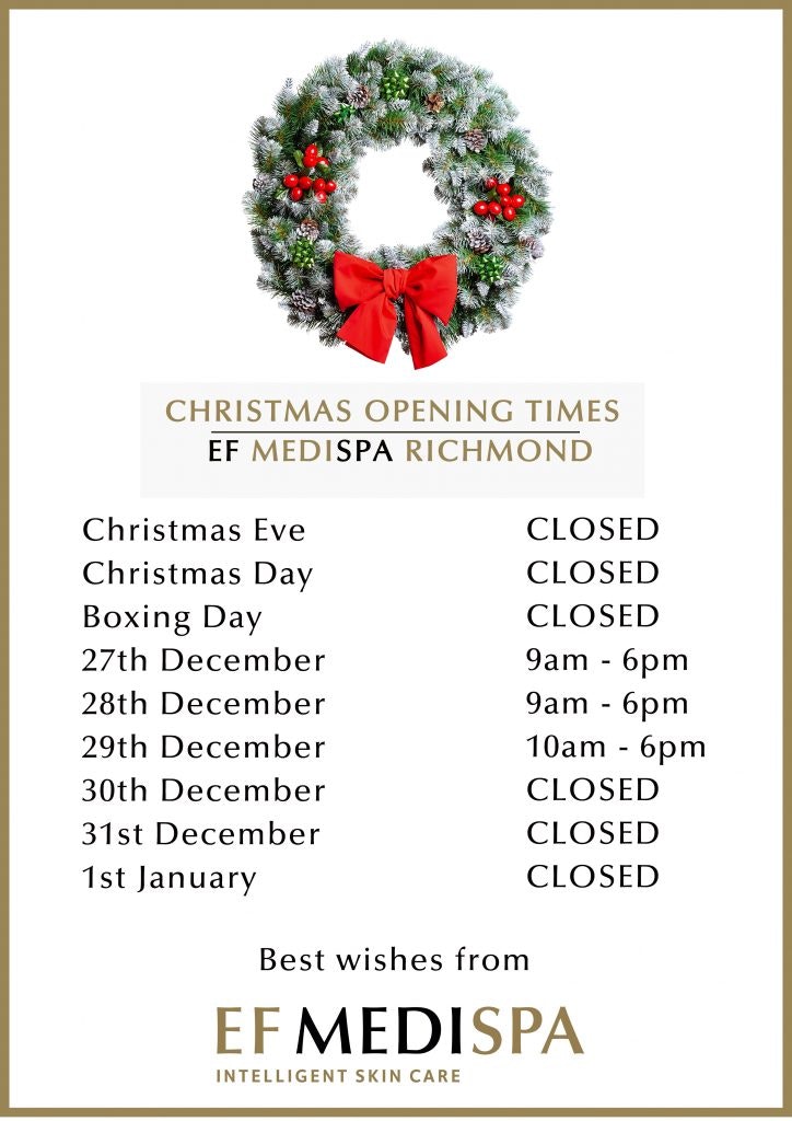 Ef Medispa Richmond Christmas Opening Times 